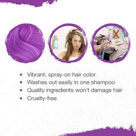 Punky vivid hair color experience with bold, wash-out fun