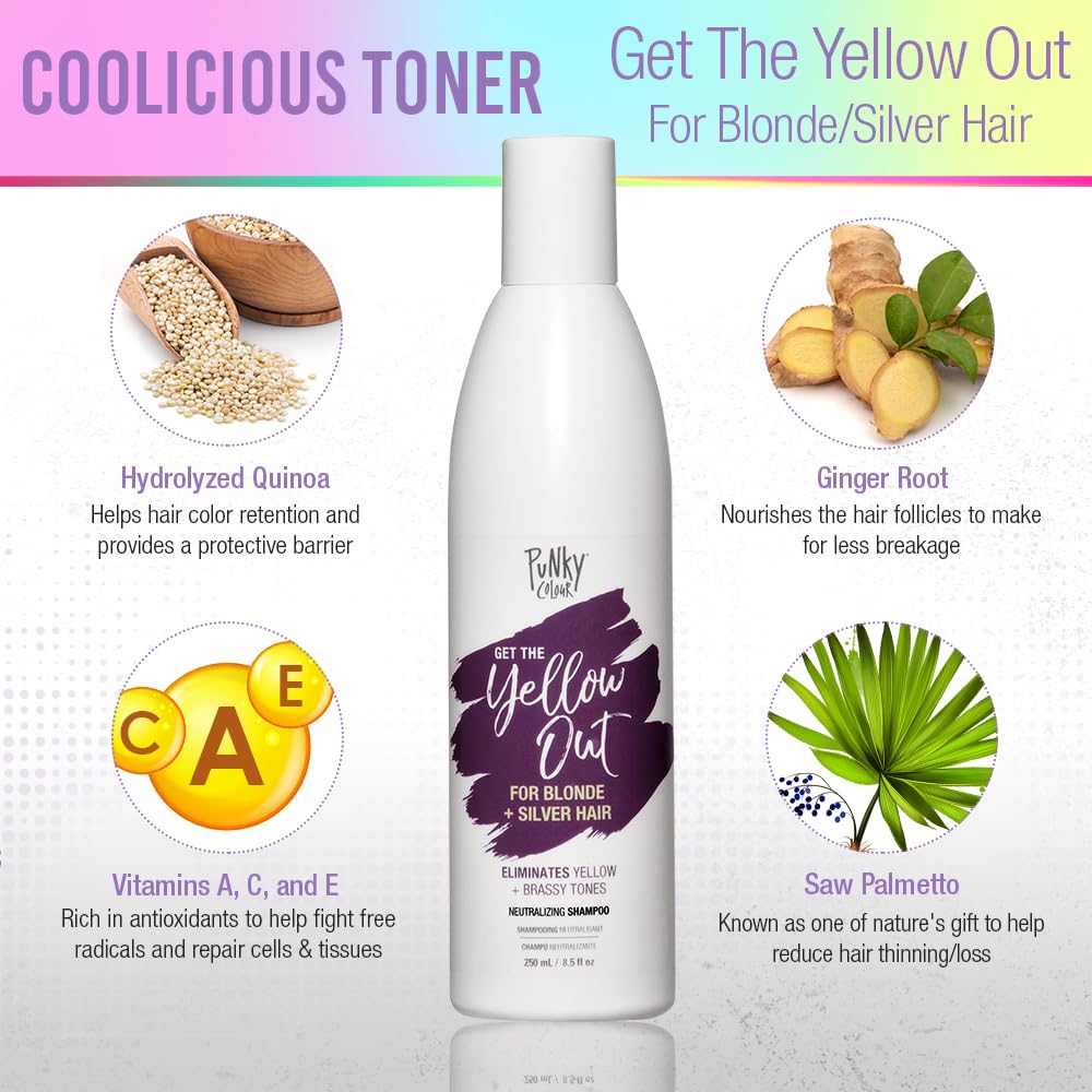 Punky Yellow Out action targets brassy tones for refreshed color.