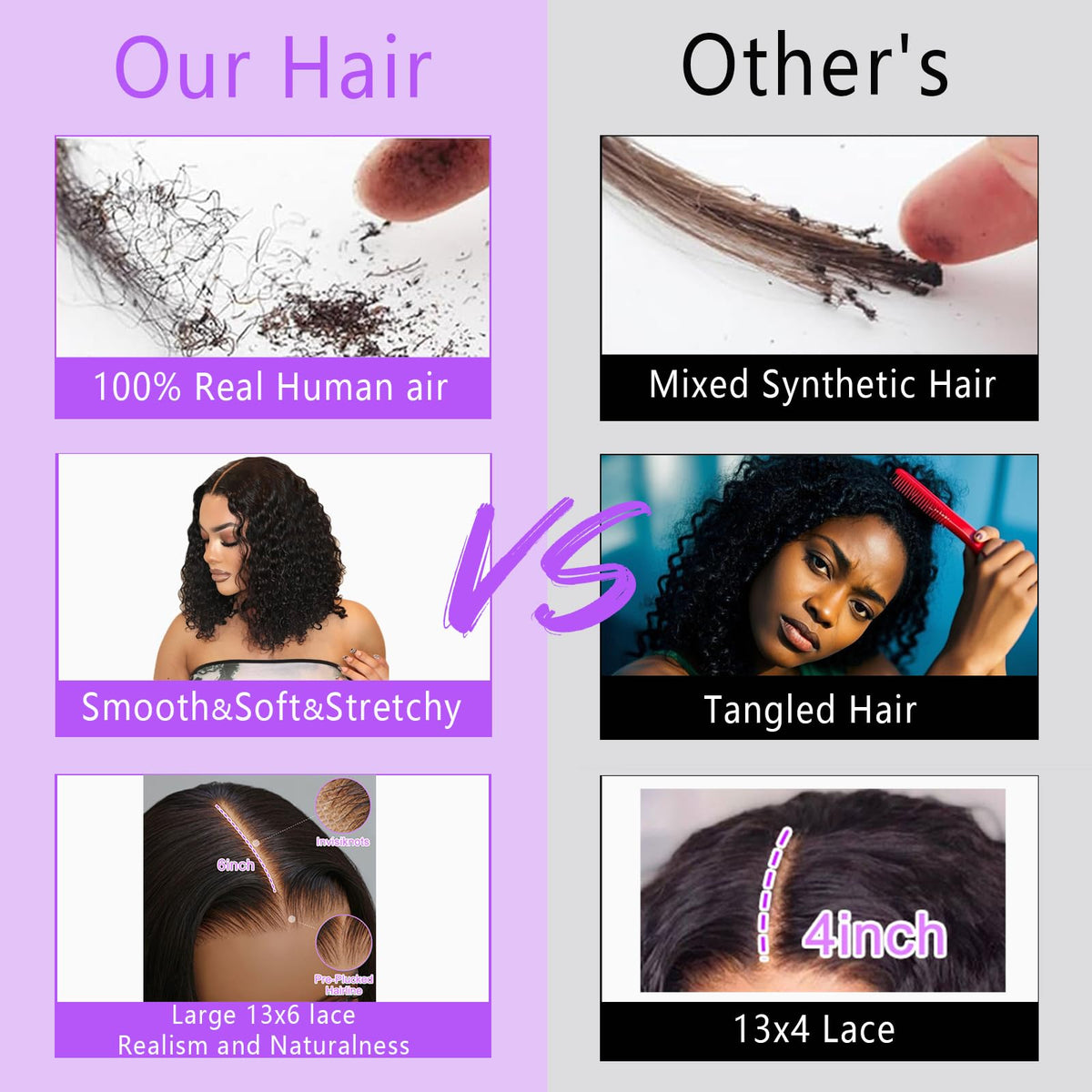 Punmasa bob wig human hair cap construction detail for secure, comfortable wear.