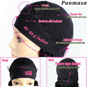 Punmasa headband wig with elastic ice silk headband for secure wear