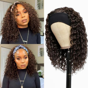 Punmasa headband wig with no lace and no glue for easy slip-on style