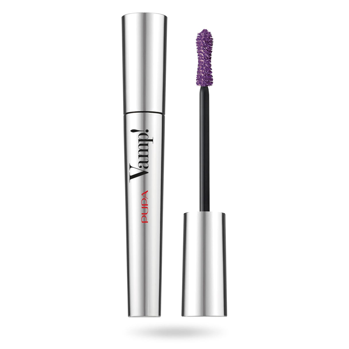 Pupa Milano Vamp Mascara wand closeup with dense bristles for precise pickup