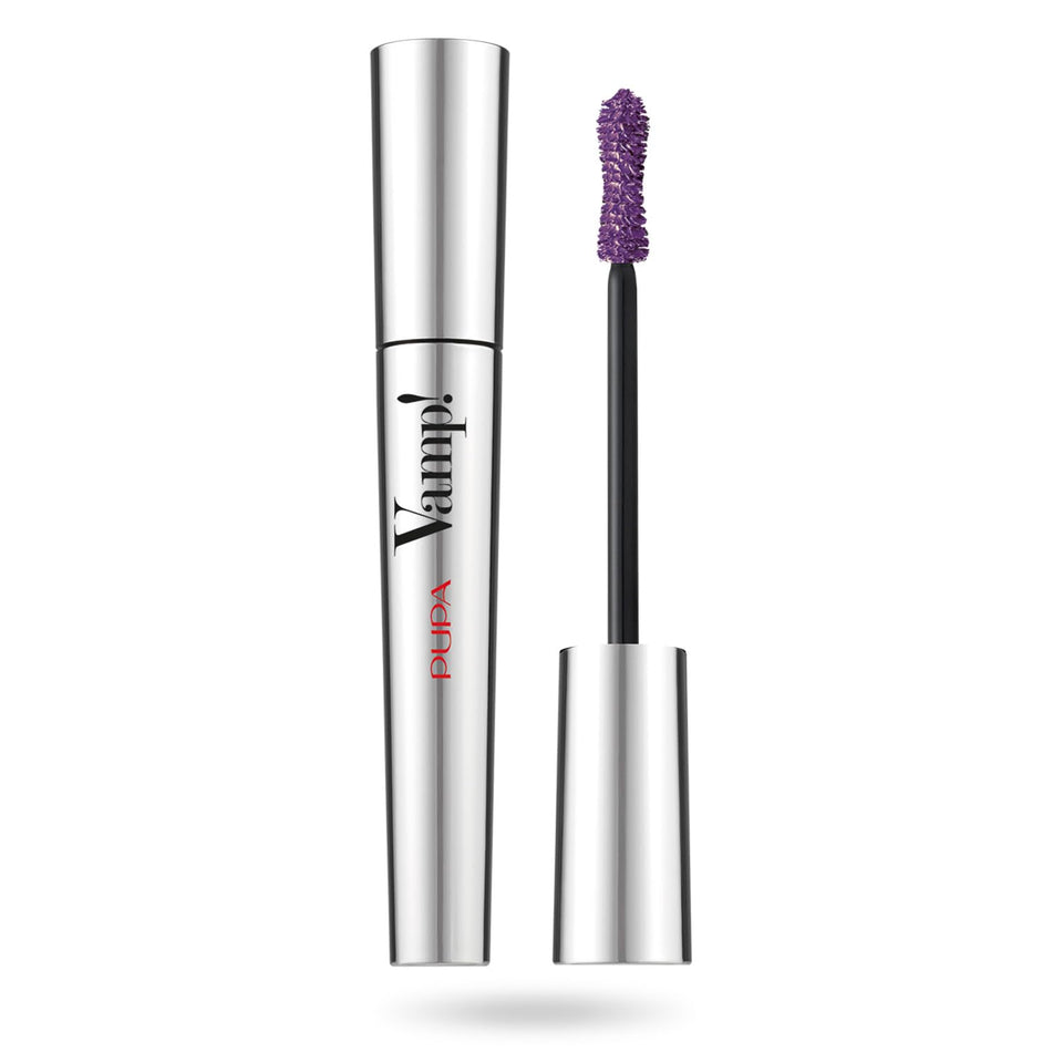 Pupa Milano Vamp Mascara wand closeup with dense bristles for precise pickup
