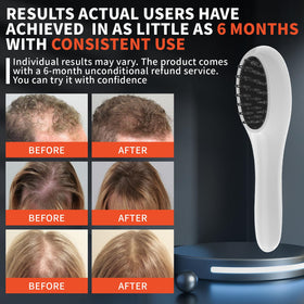 PUPCA Laser Hair Growth Comb travel case included for on-the-go routines