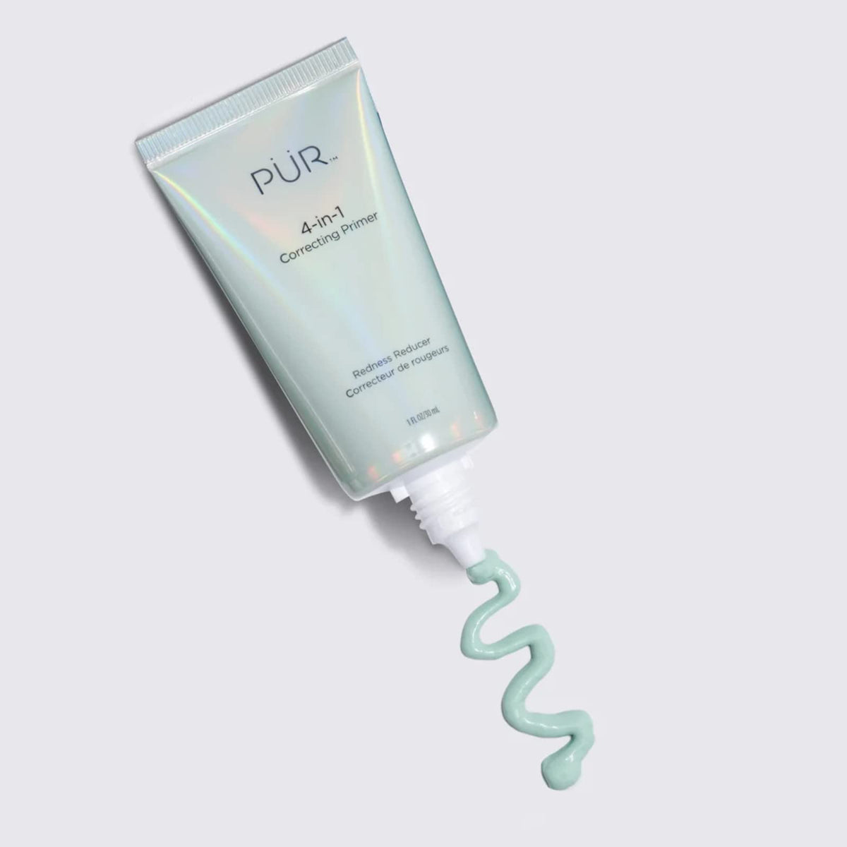 PÜR MINERALS 4-in-1 Correcting Primer green hue swatches redness for smoother skin