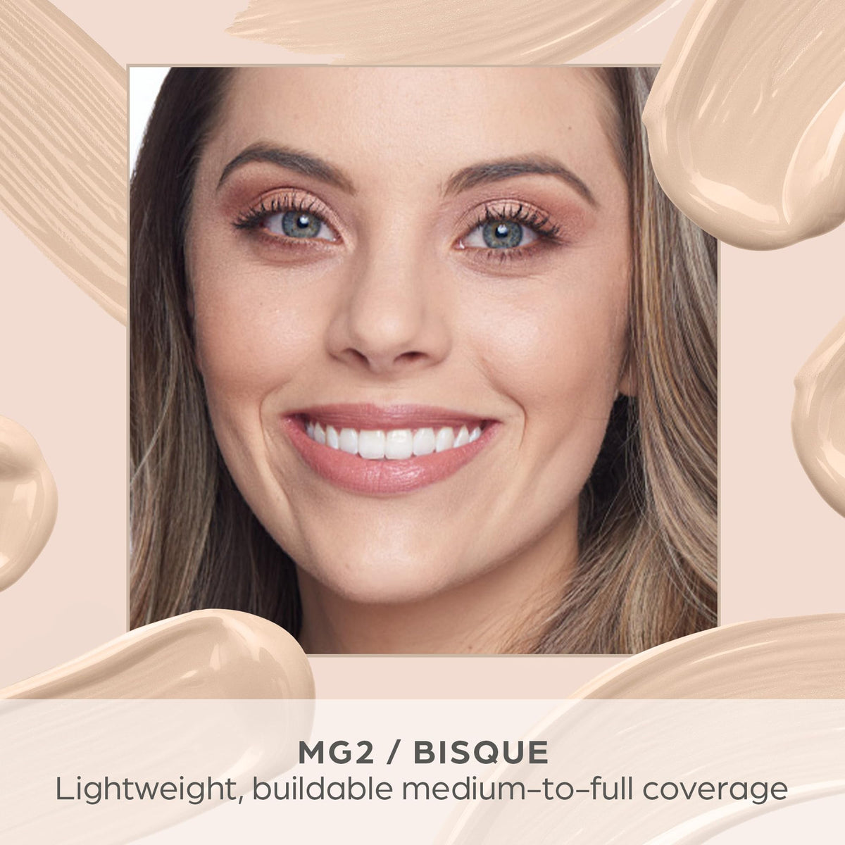 PÜR MINERALS concealer being applied with fingers for smooth blending
