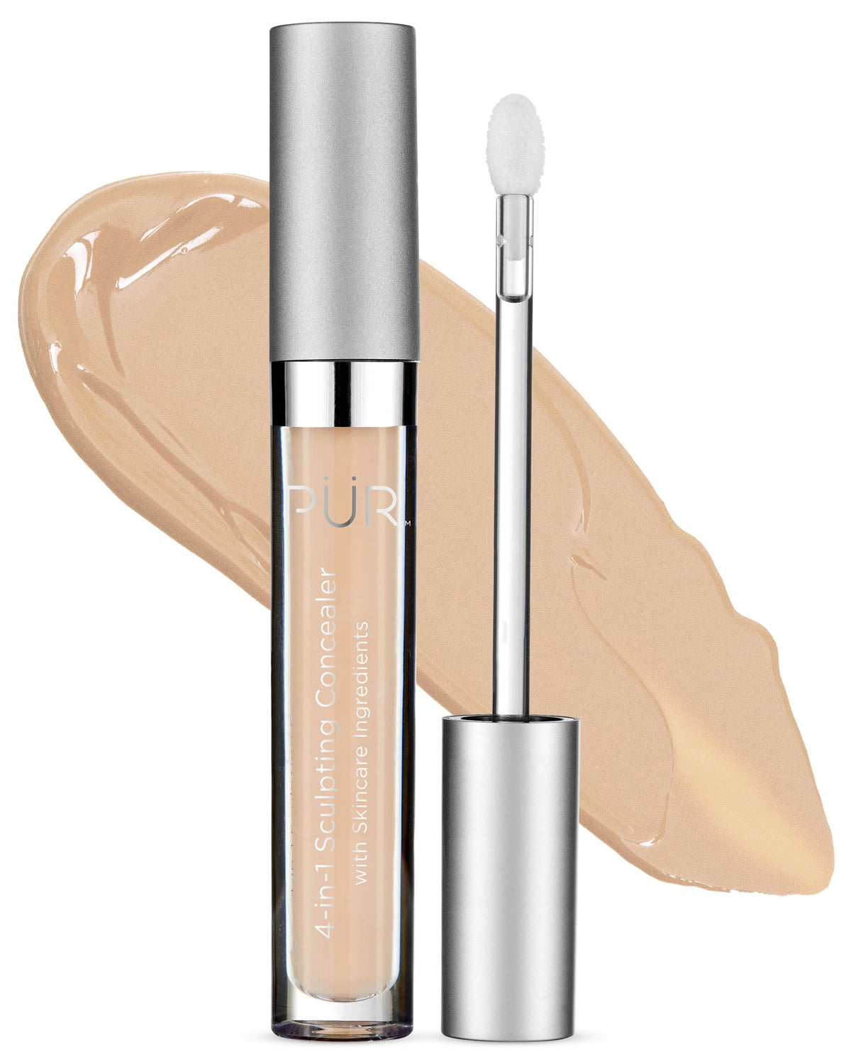 PÜR MINERALS 4-in-1 Sculpting Concealer bottle close-up highlighting hydration-ready formula