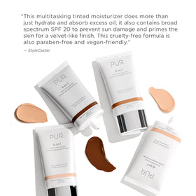 Pur Minerals 4-in-1 on forearm swatch reveals natural glow
