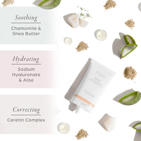 PÜR MINERALS ceretin complex graphic hints at a refreshed-looking complexion.