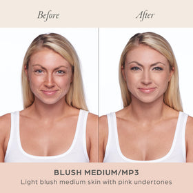 PÜR MINERALS ceretin complex close-up highlighting refined skin texture
