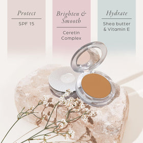 PÜR MINERALS ceretin complex supports smoother skin tone and texture.