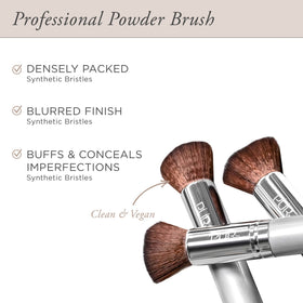 PÜR MINERALS Chisel Brush flat-top bristles for seamless buffing and buildable coverage.