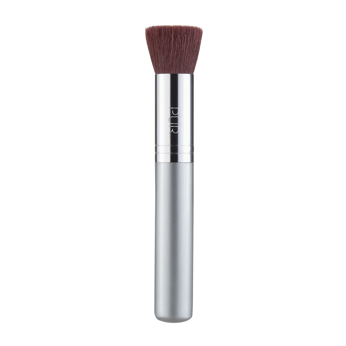 PÜR MINERALS Chisel Brush front view for precise, natural-looking powder application.