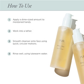 Pur Minerals Forever Clean makeup remover leaves skin refreshed after use.