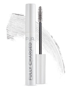 PÜR MINERALS Fully Charged Primer closeup showing length-boosting formula for lashes.