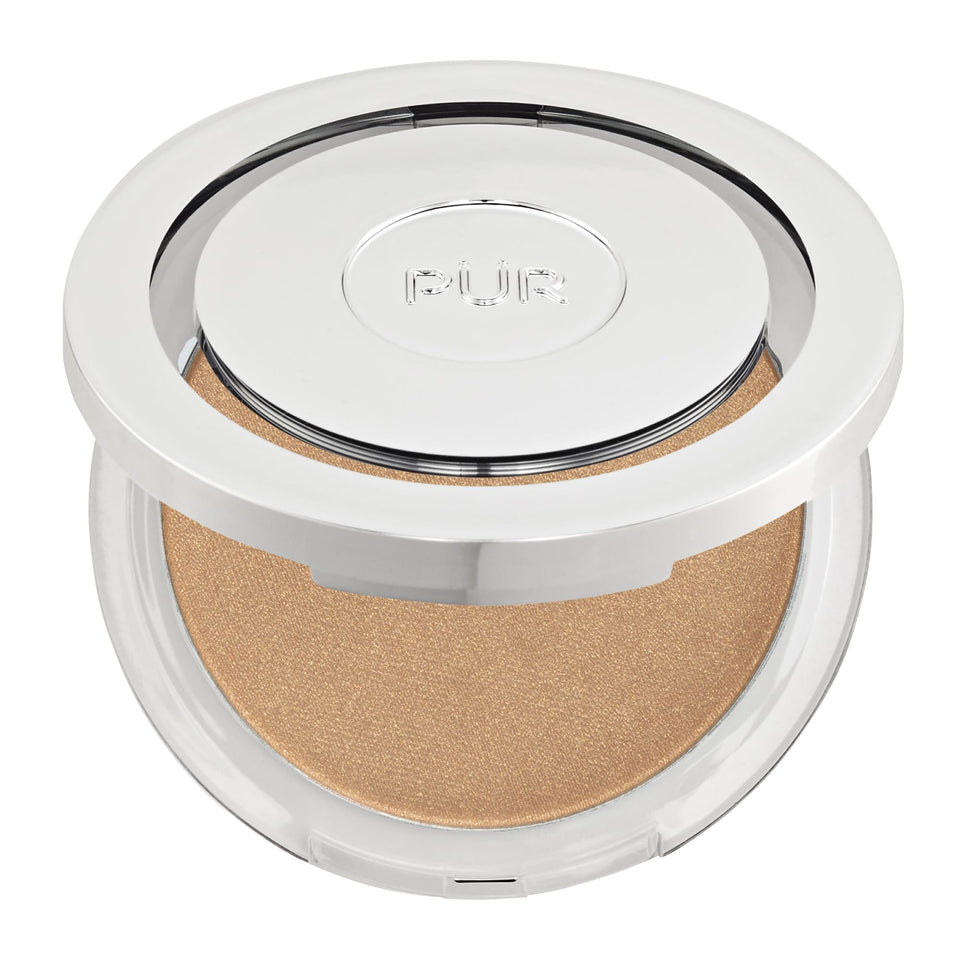 PÜR MINERALS Glow Illuminating Bronzer compact highlighting natural sun-kissed glow