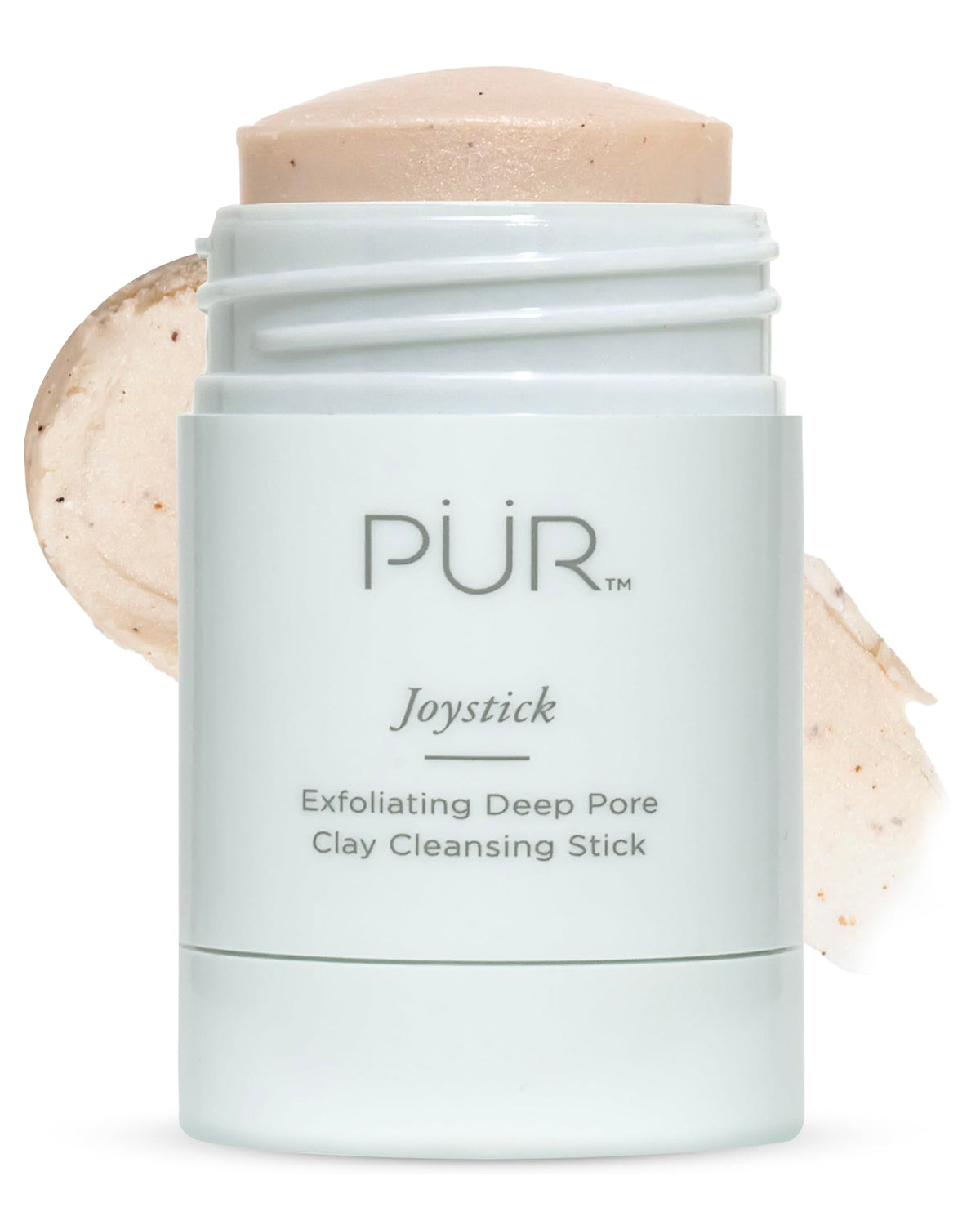 PÜR MINERALS Joystick exfoliating stick packaging for pore cleansing.