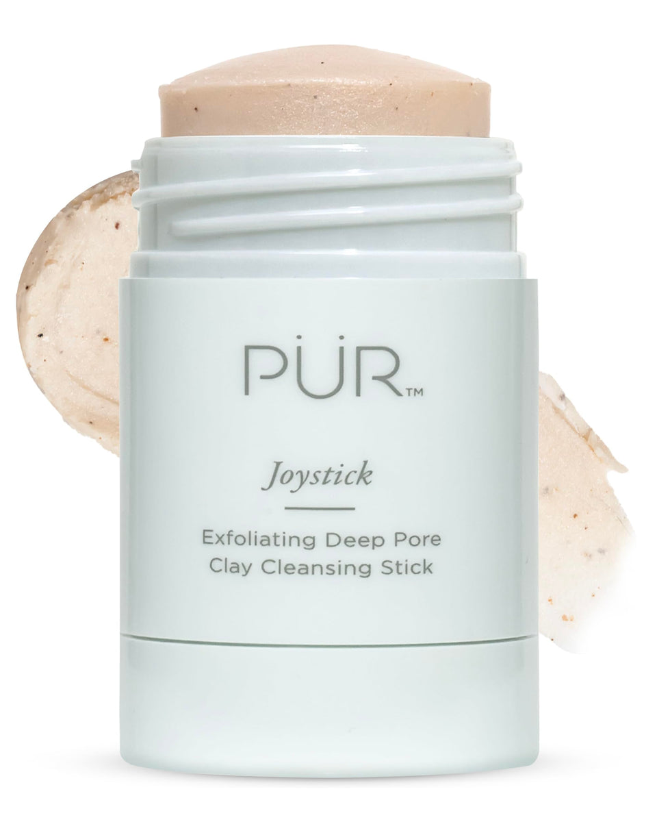 PÜR MINERALS Joystick exfoliating stick packaging for pore cleansing.
