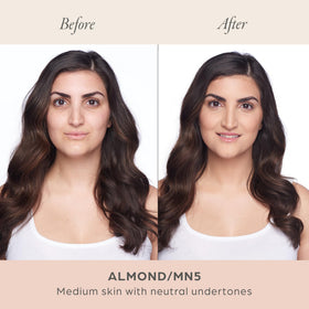 PÜR MINERALS Love Your Selfie concealer and foundation blur blemishes smoothly.