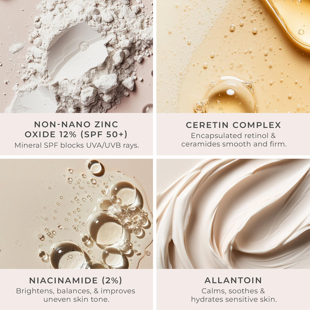 Applied Marble Powder Bronze finish yields a skin-like glow