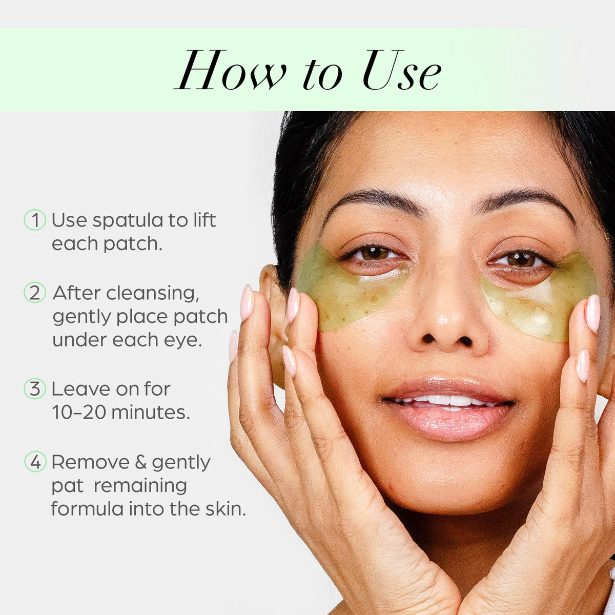 Diamond powder and niacinamide nourish the under-eye area