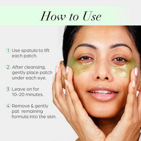 Diamond powder and niacinamide nourish the under-eye area