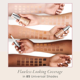 PÜR MINERALS packaging and application demo achieving a natural matte finish