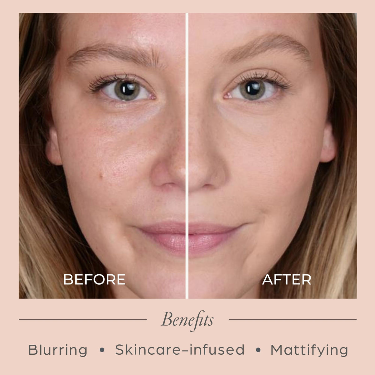 PÜR MINERALS close-up texture shows microfine powder for a lightweight feel.