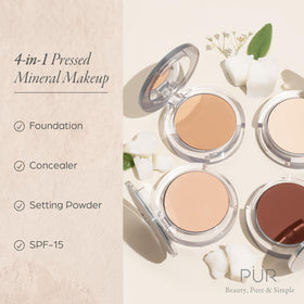 PÜR MINERALS Pur Beauty swatch showing buildable coverage