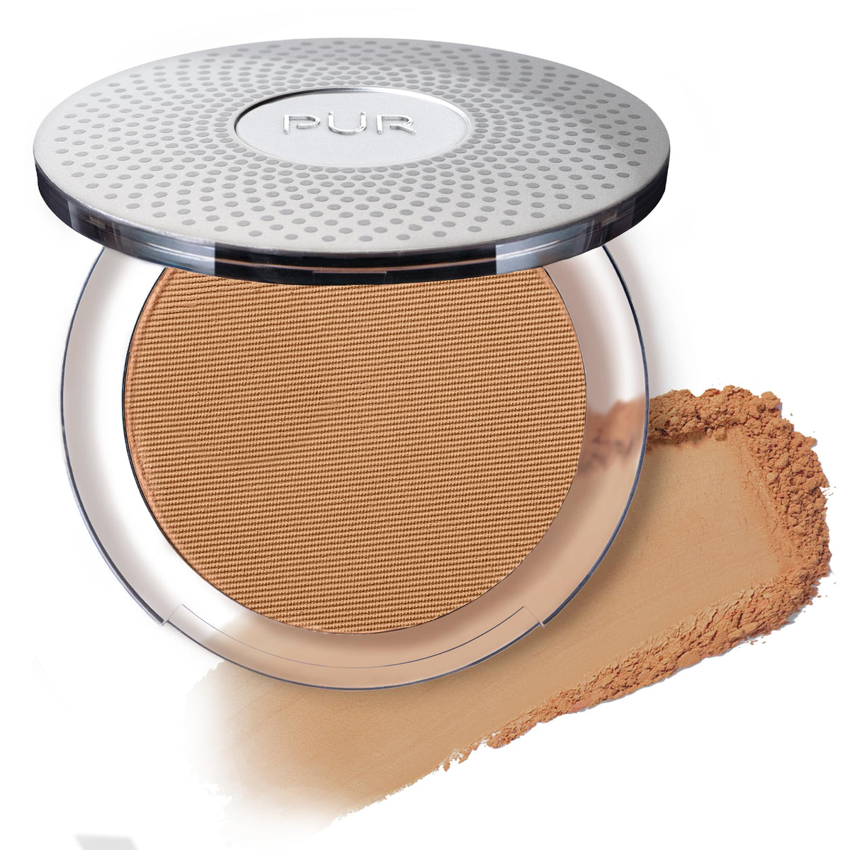 PÜR MINERALS Pur Beauty 4-in-1 pressed foundation tan compact for on the go coverage