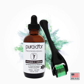Eyes and face routine setup using PURA D'OR products
