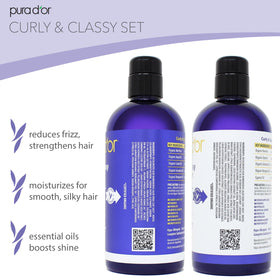 PURA D'OR Curly & Classy Conditioner defines curls with bounce
