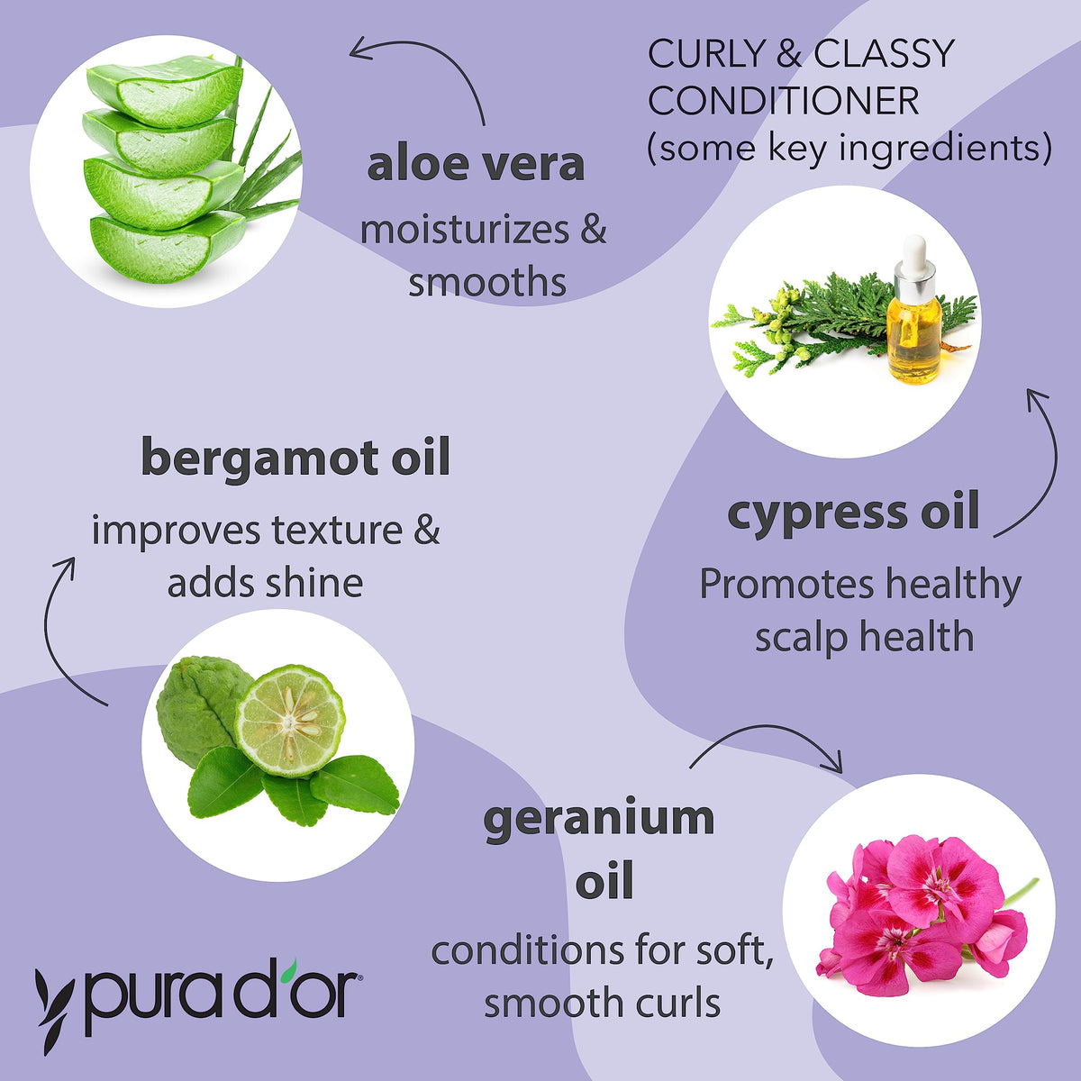 PURA D'OR Curly & Classy Conditioner silky hair with smooth strands