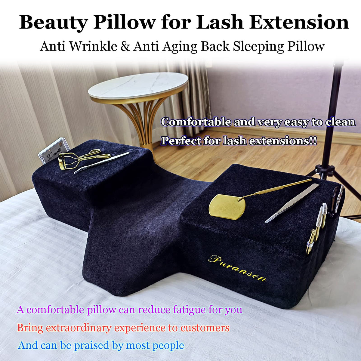 Puransen removable velvet cover illustrating washable fabric
