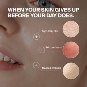 Purcell 24/7 Pre-makeup priming spray helps create a smooth base.