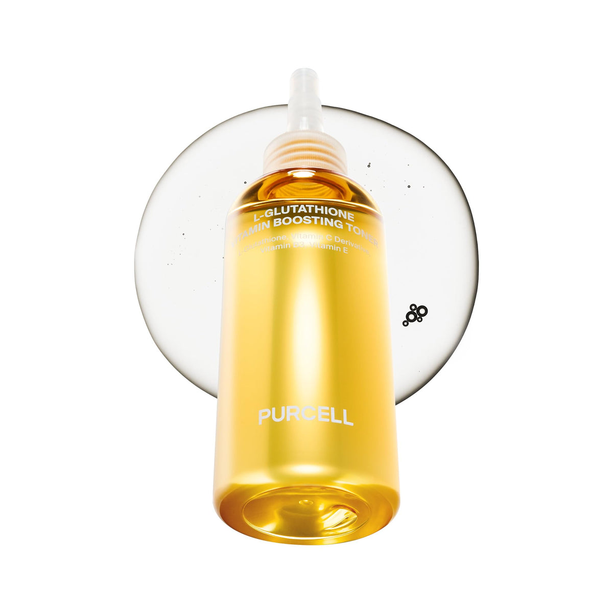 Purcell L-Glutathione Toner bottle pour for radiant skin