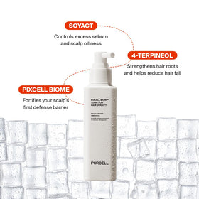 Purcell Pixcell Biom Scalp Tonic cooling refresh elevates scalp comfort.