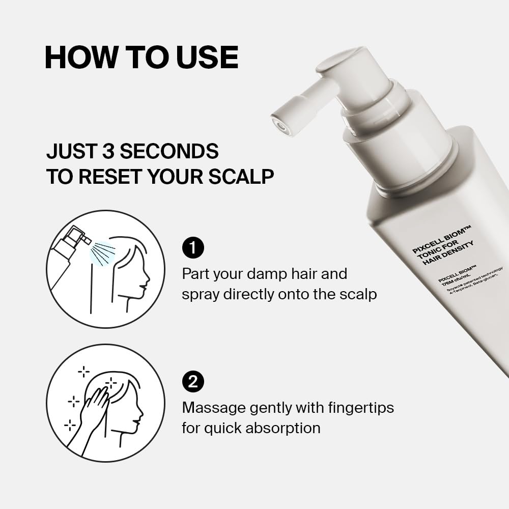 Purcell Pixcell Biom Scalp Tonic free from parabens and sulfates.