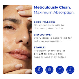 Dropper releasing serum shows controlled dosing for sensitive skin care routines.