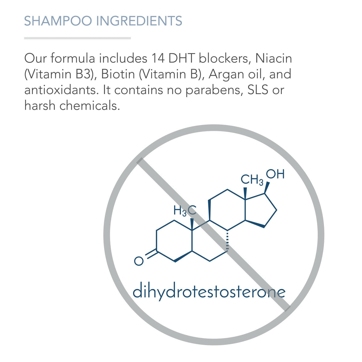 Pure Body Naturals bottle label closeup highlights niacin, biotin, and antioxidants