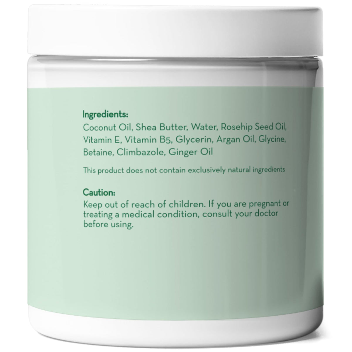 Sulfate-free Pure Body Naturals Coconut Oil Hair Mask label and bottle
