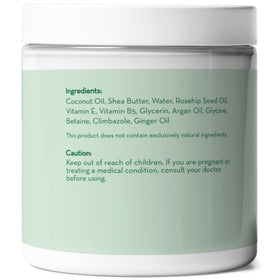 Sulfate-free Pure Body Naturals Coconut Oil Hair Mask label and bottle