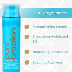 Pure Brazilian Silk Smoothing Balm cream swirl reveals nourishing texture
