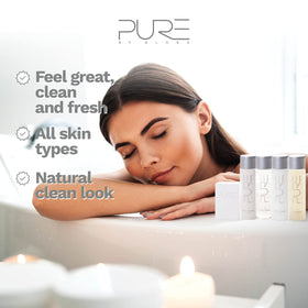 Creamy texture close-up highlighting lightweight, lasting hydration from Pure By Gloss.