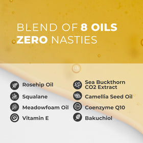 Pure & Cimple superRenew rosehip oil supplies essential fatty acids for radiant, supple skin.