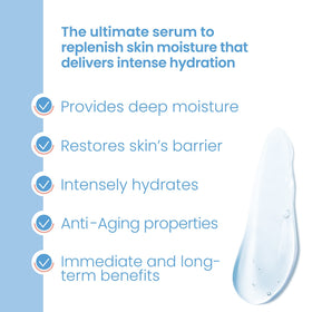 Pure Daily Care High Energy Hyaluronic Serum delivers silky hydration on skin
