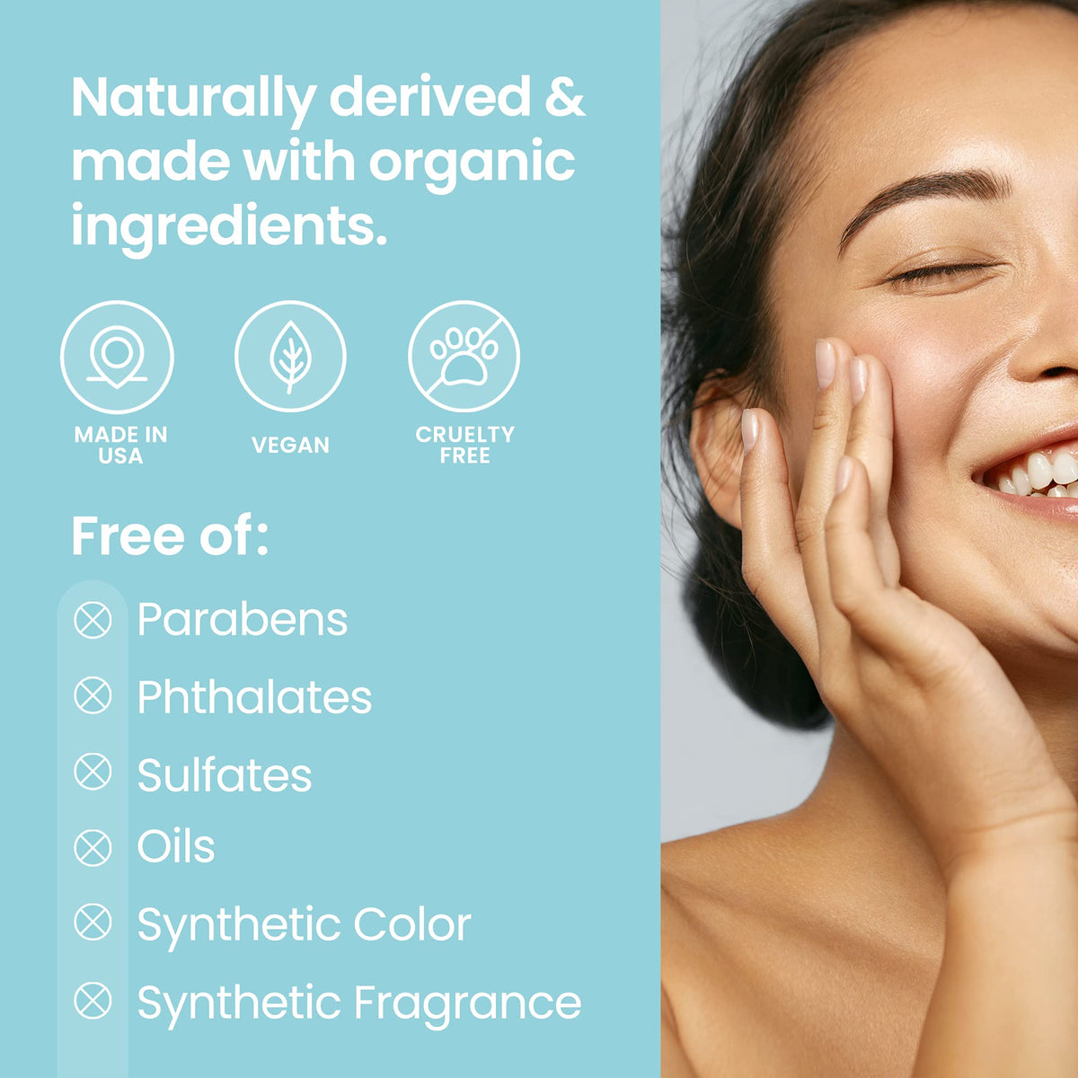 Morning routine moment with Pure Daily Care serum ready to be applied.