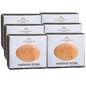 Pure Himalayan Salt Works flat oval cold stone for targeted relief and stiffness comfort.