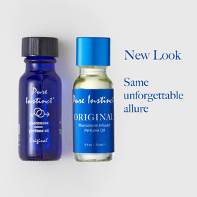 Two-pack 0.5 oz bottles of Pure Instinct provide TSA-ready travel convenience.