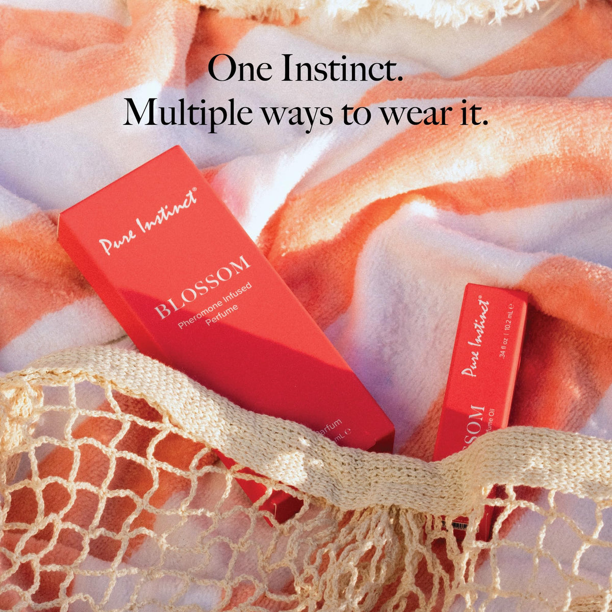 Pure Instinct BLOSSOM bath or lotion layering creates a subtle aroma.